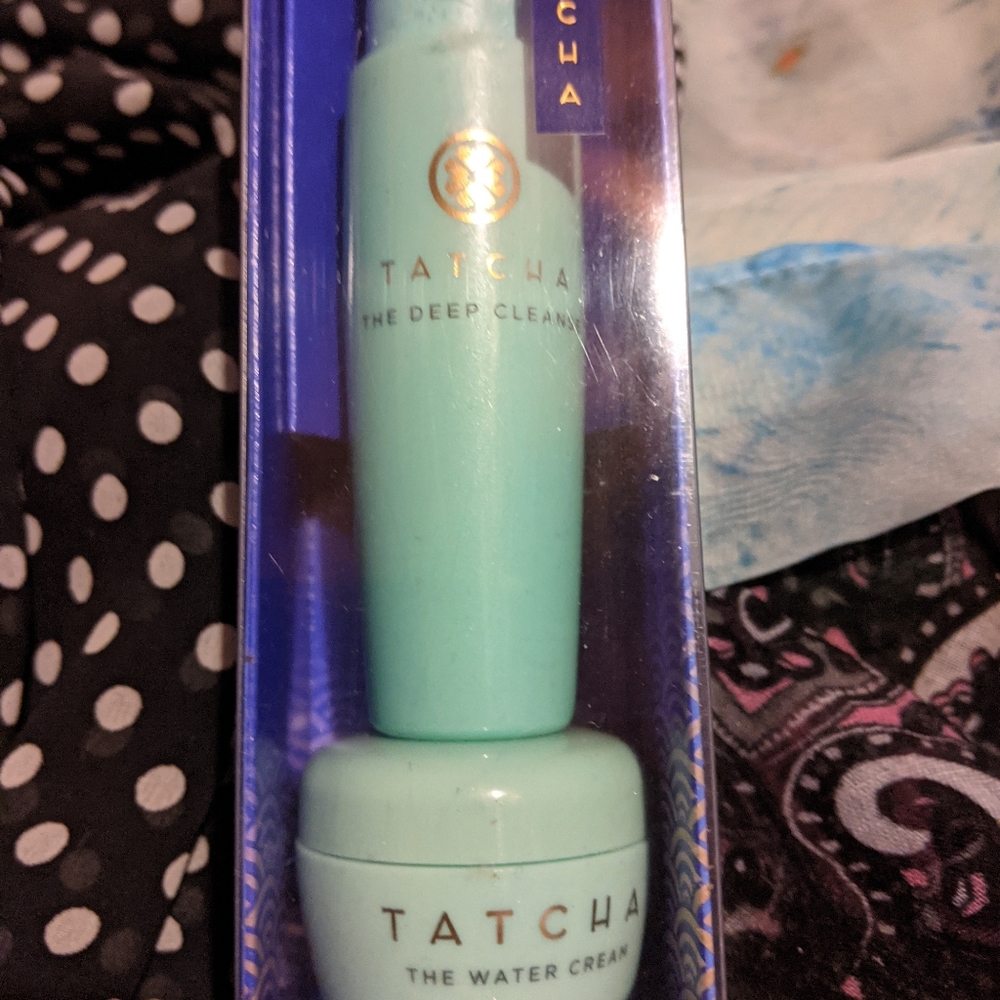Tatcha cleanser and moisturizer